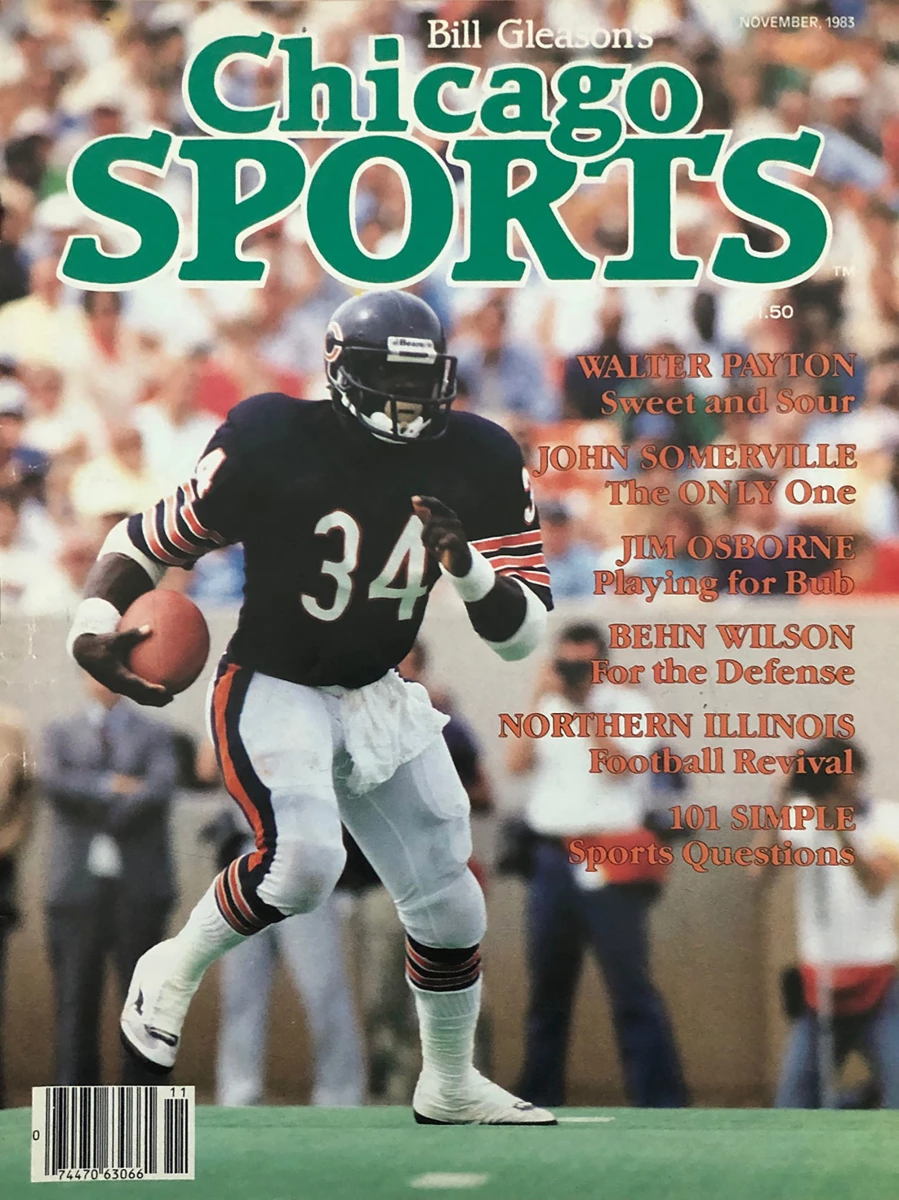 VTG Sports Illustrated Magazine August 1982 Walter Payton Chicago Bears  Cover