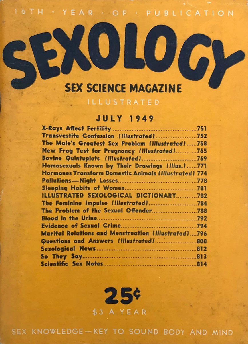 Sexology July 1949 At Wolfgangs 