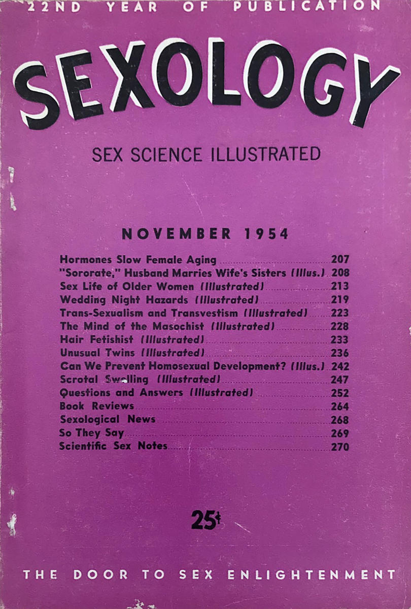 Sexology | November 1954 at Wolfgang's