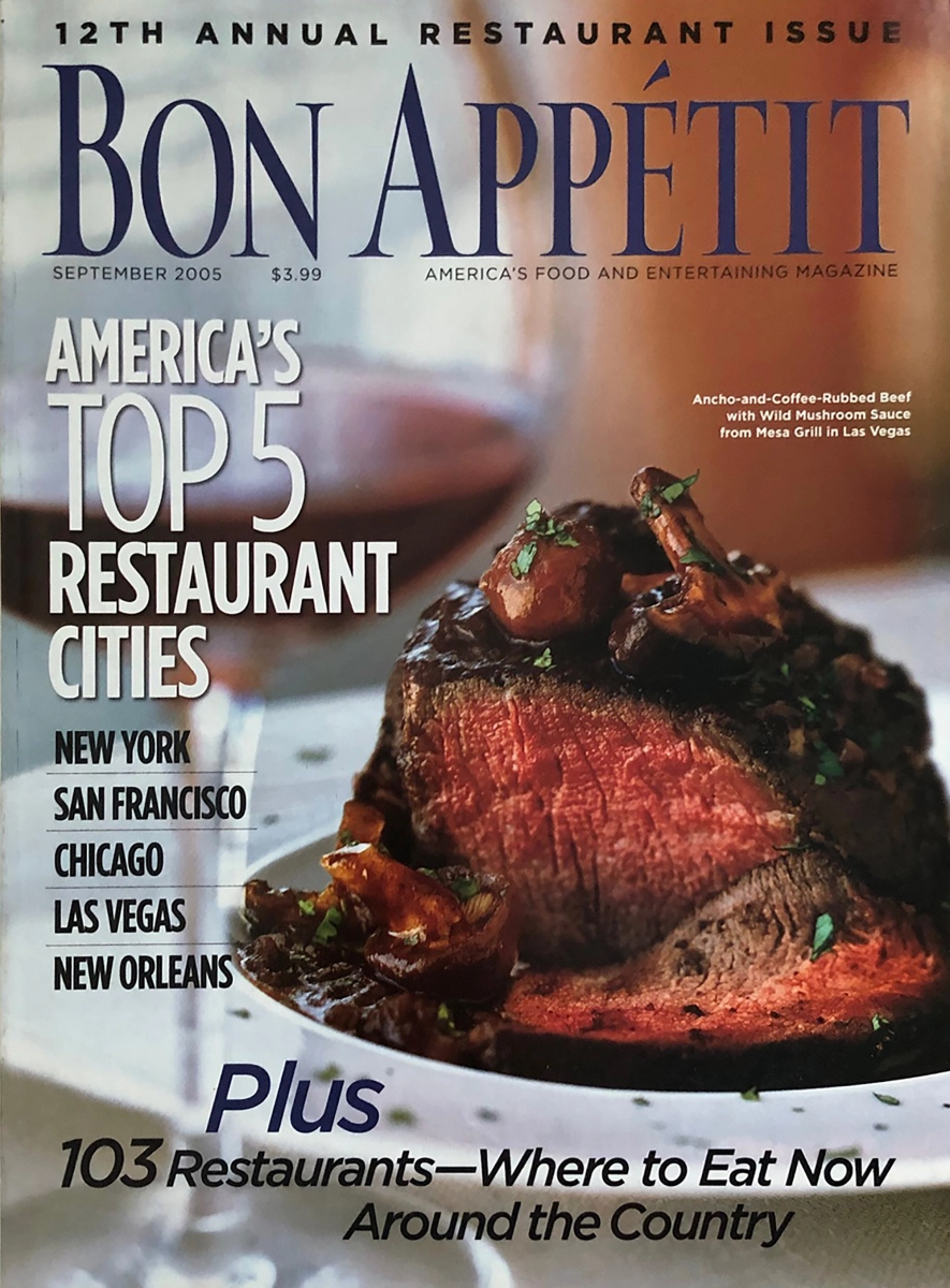 Bon Appetit September 2005 at Wolfgang's