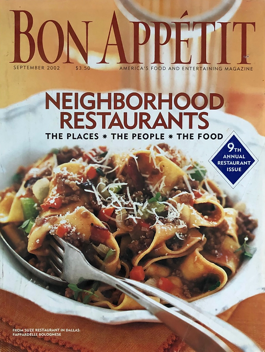 Bon Appetit September 2002 at Wolfgang's