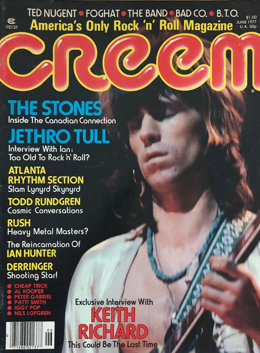 JUNE 1977 CREEM music magazine JETHRO TULL RUSH 