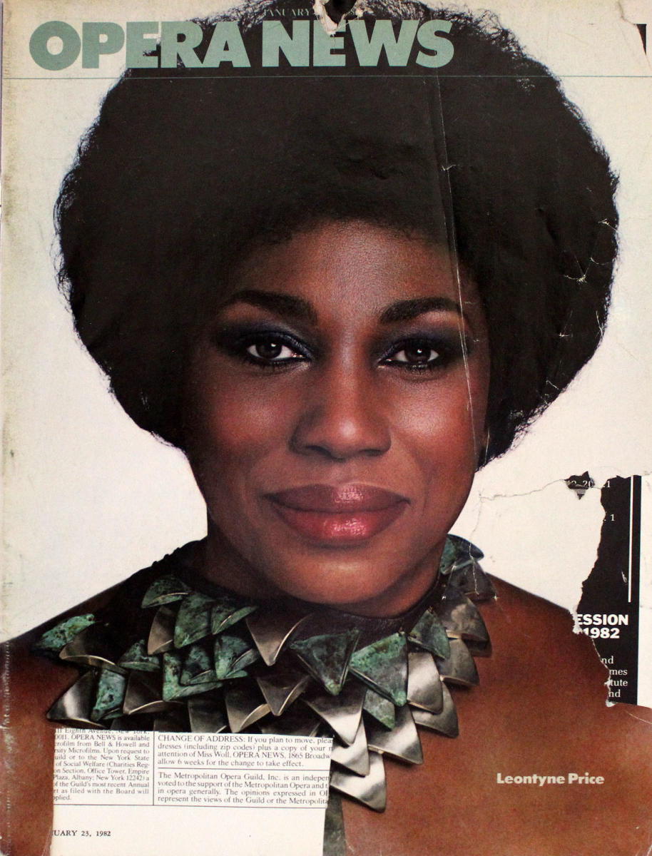 Opera News January 23, 1982 at Wolfgang's