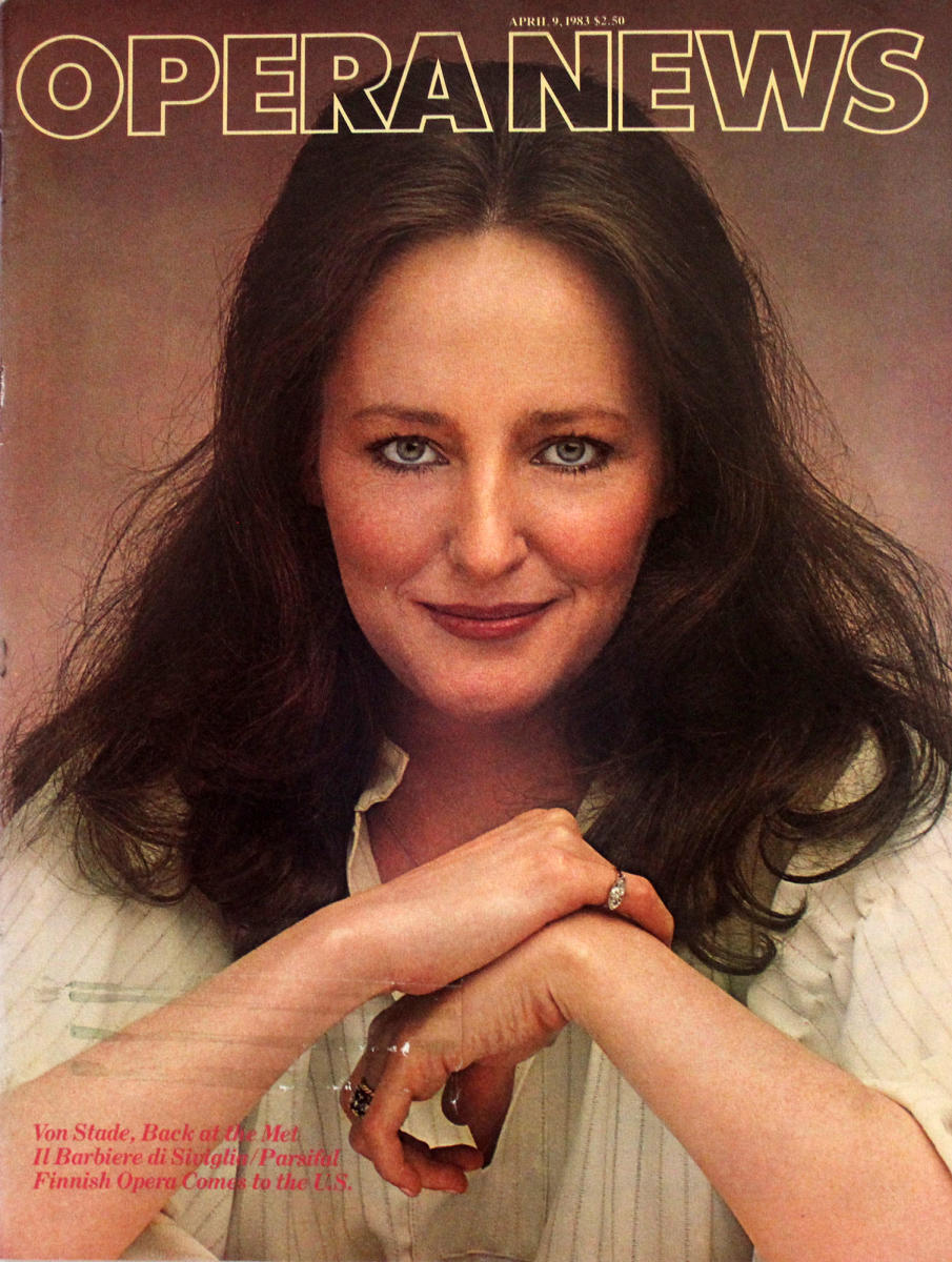 Opera News April 9, 1983 at Wolfgang's