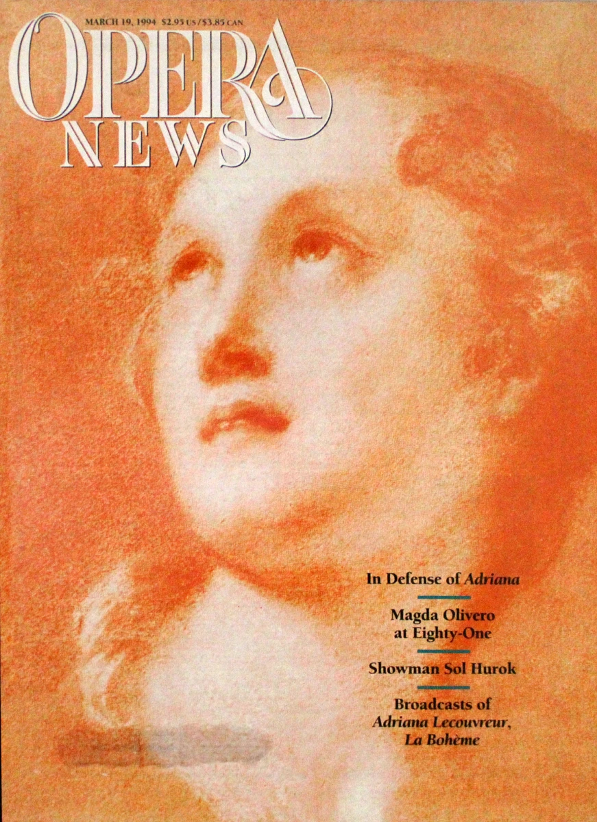 Opera News March 19, 1994 at Wolfgang's