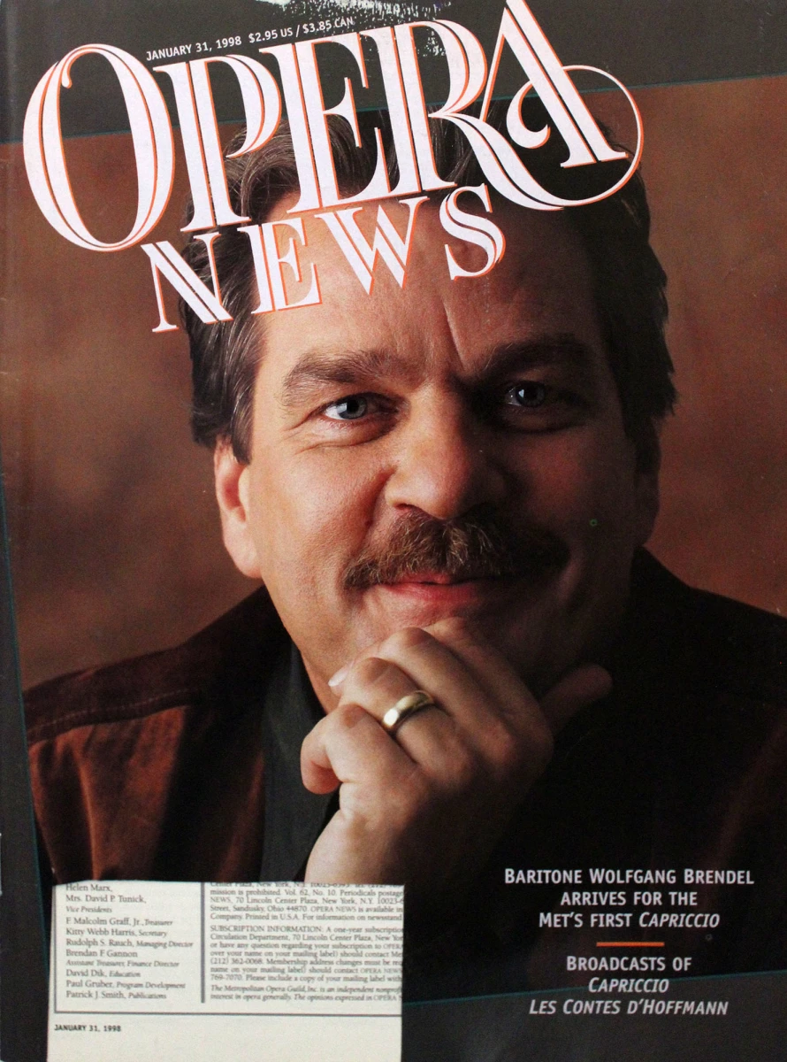 Opera News January 31, 1998 at Wolfgang's