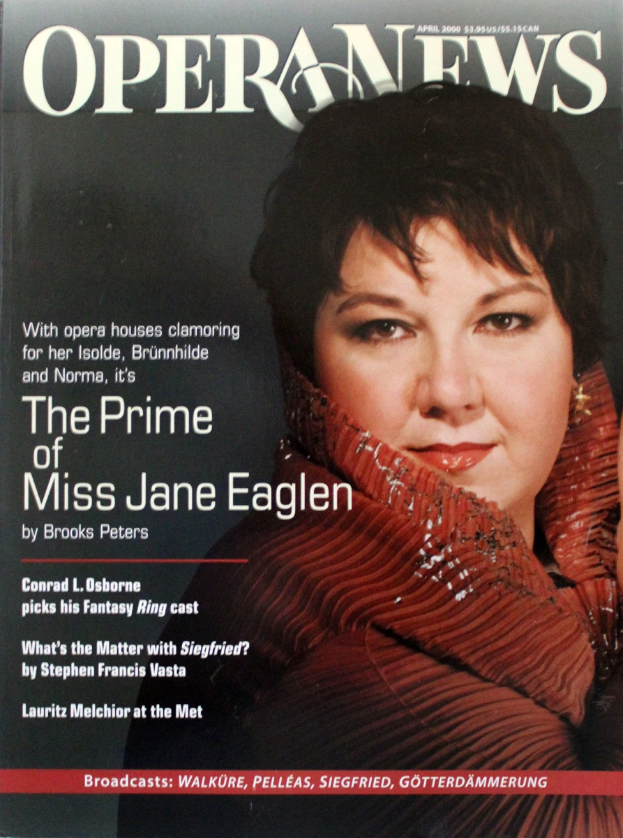 Opera News April 2000 at Wolfgang's