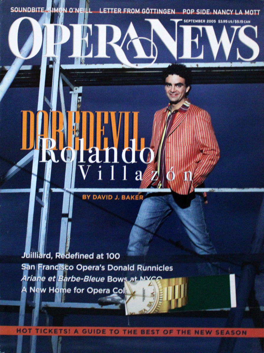 Opera News September 2005 at Wolfgang's