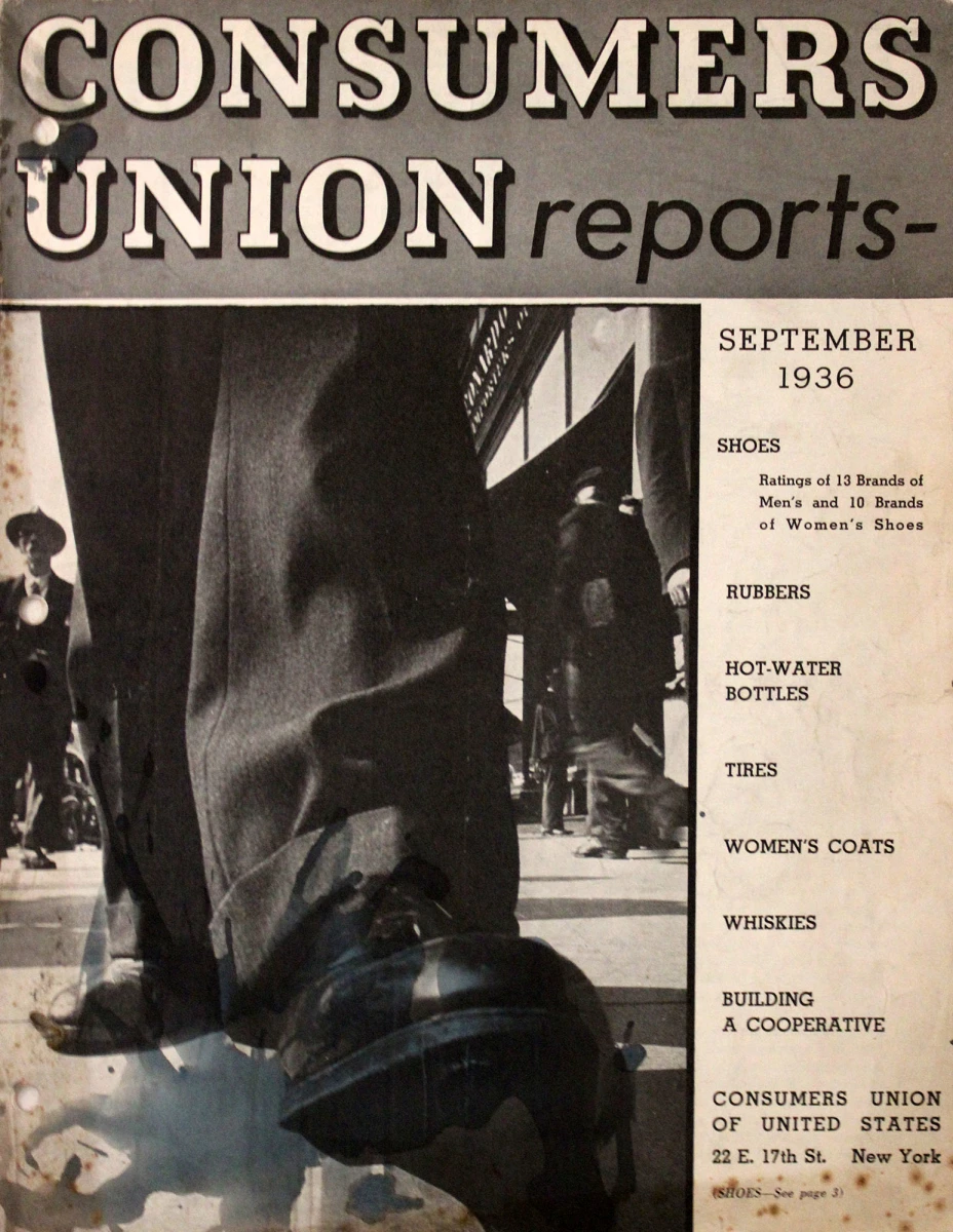 Consumer Reports | September 1936 at Wolfgang's
