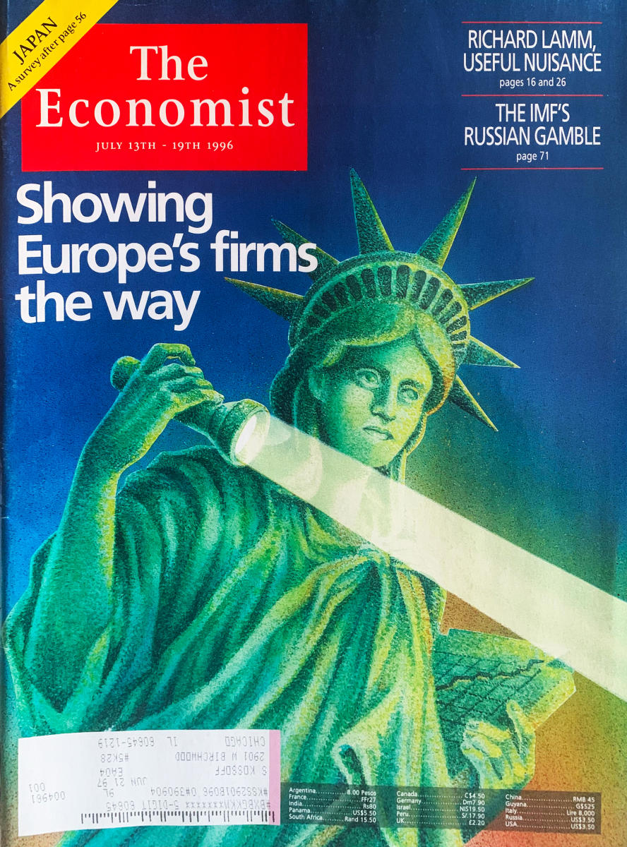 The Economist 1996年8月号 The Economist | July 13, 1996 at Wolfgang's