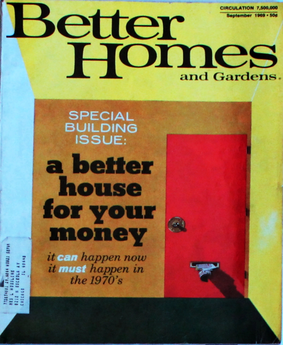 Better Homes And Gardens Special Building Issue | September 1969 At ...