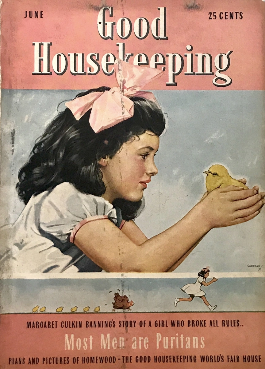 CLEARANCE Vintage Tin Good Housekeeping June 1926 Born to the