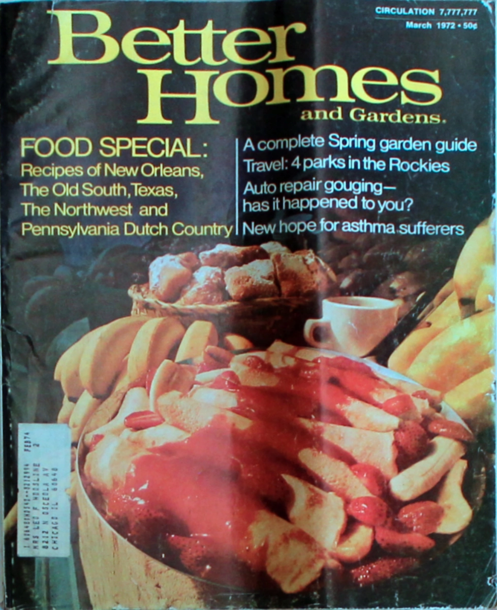 Better Homes And Gardens | March 1972 At Wolfgang's