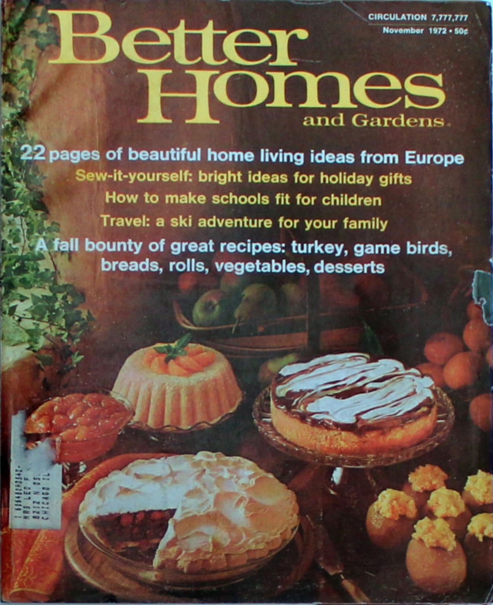 Better Homes And Gardens | November 1972 At Wolfgang's