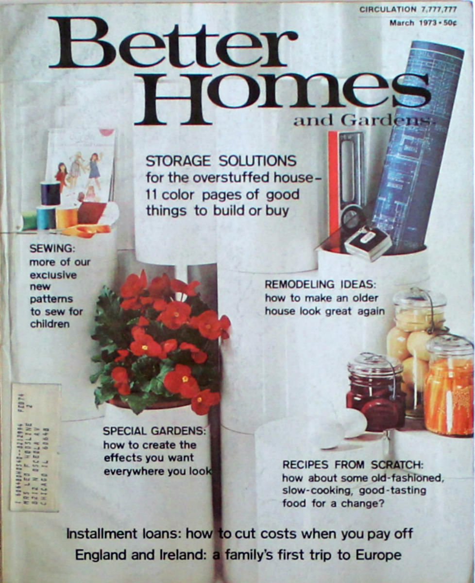 Better Homes And Gardens March 1973 at Wolfgang's