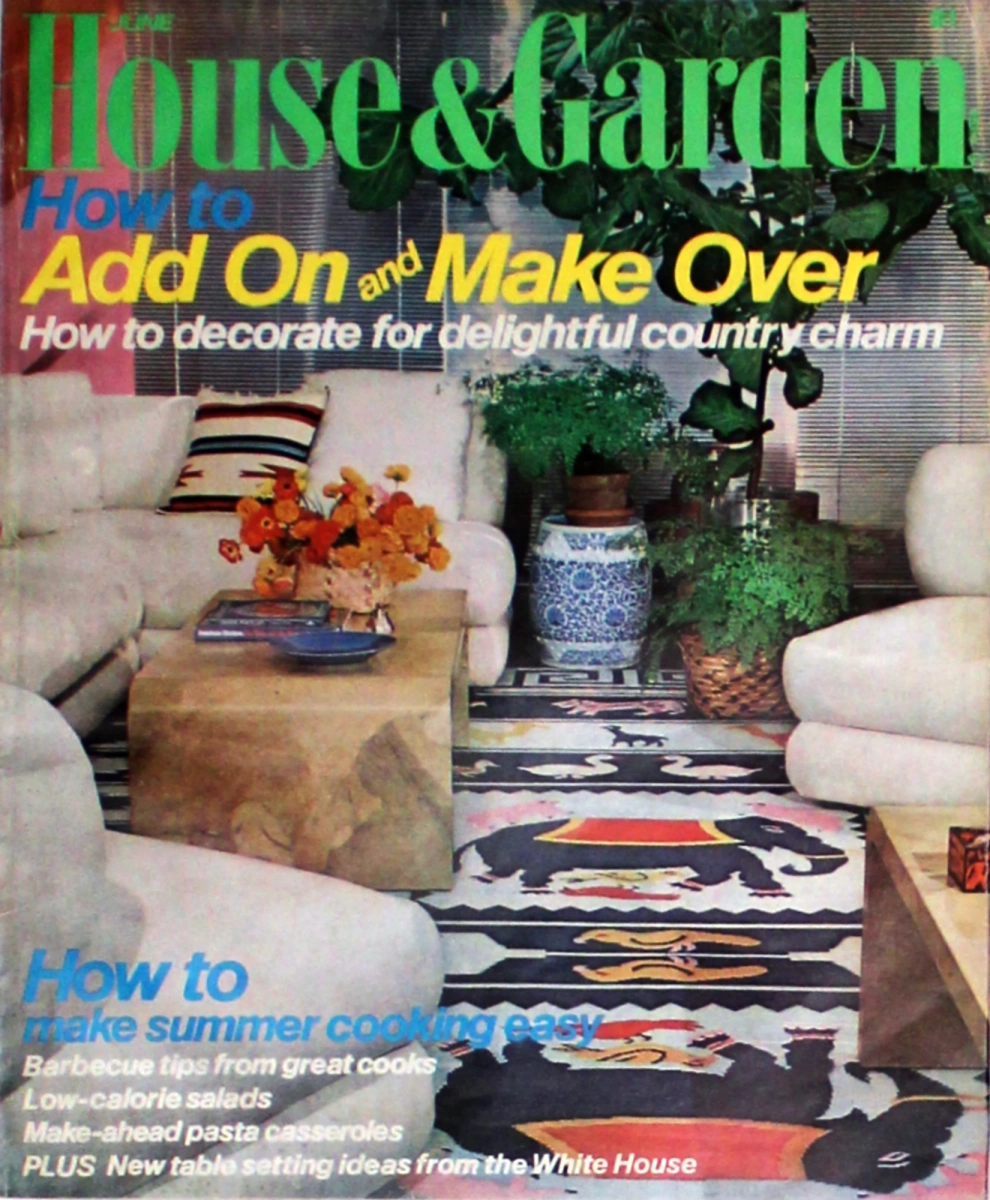 House & Garden June 1975 at Wolfgang's