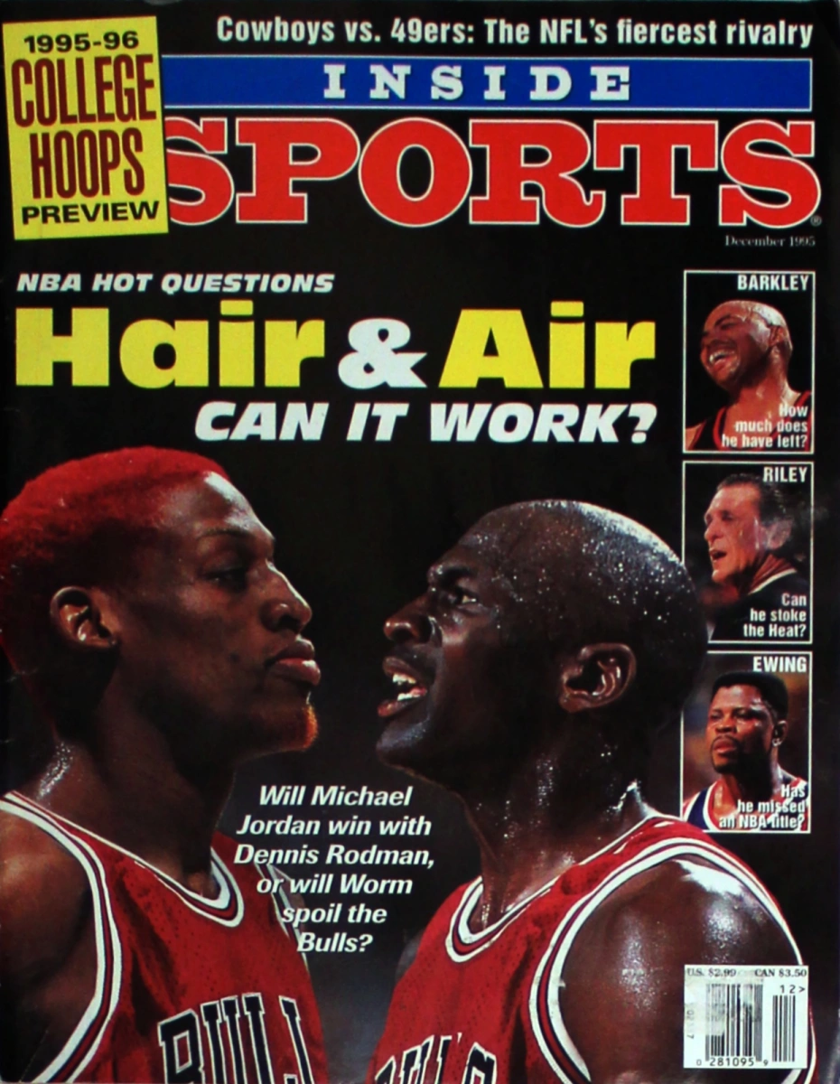 Dennis Rodman Basketball Chicago Bulls Vintage Sports Posters for