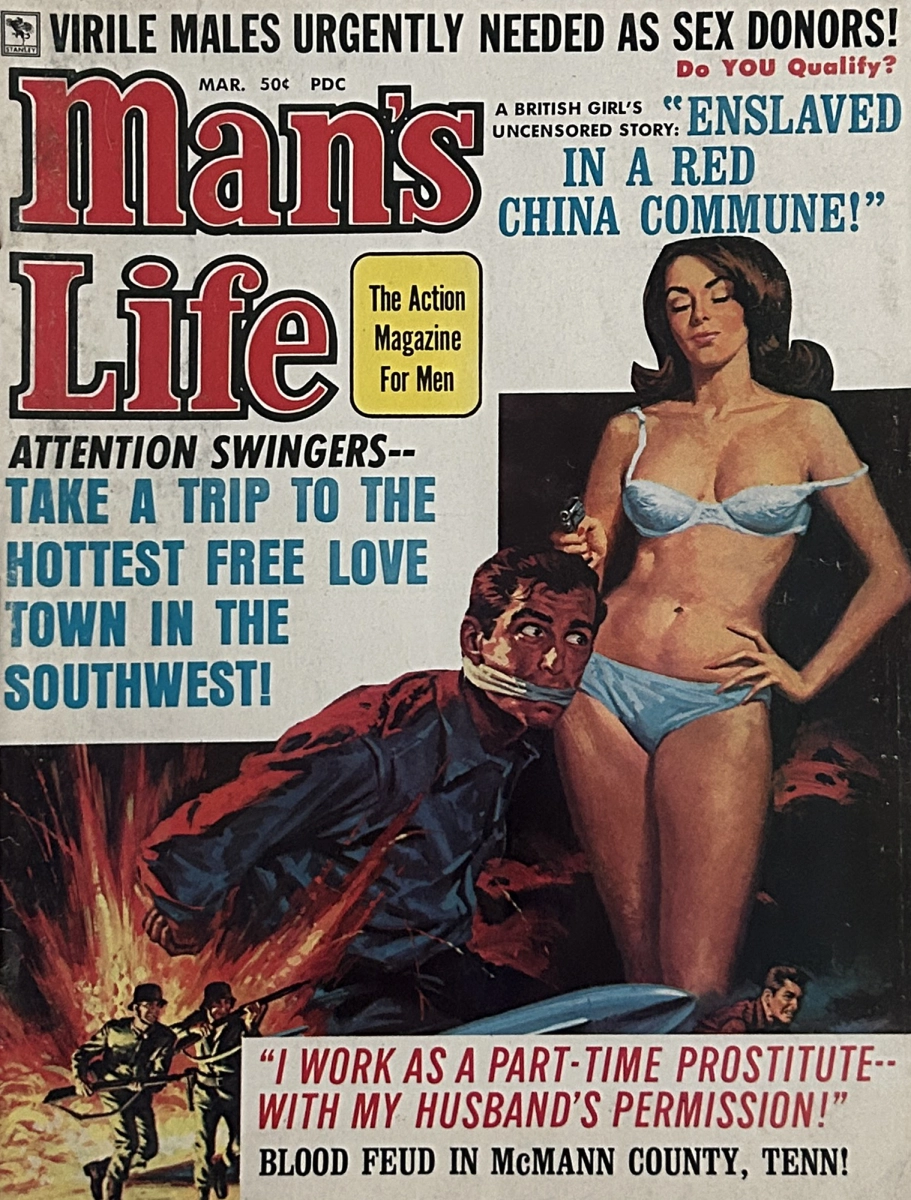 Mans Life Action Magazine March 1970 at Wolfgangs