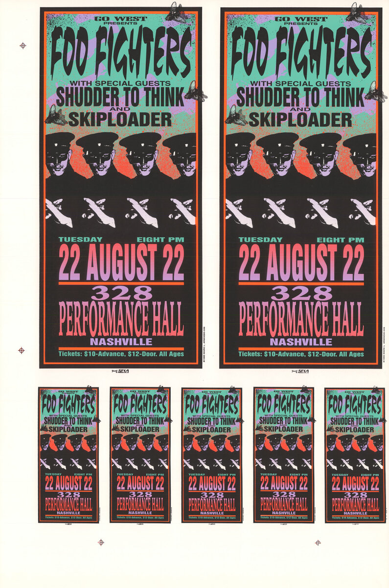 FOO FIGHTERS シルクスクリーン ポスター 1995 フーファイターズ FOO FIGHTERS シルクスクリーン ポスター 1995 フーファイターズ