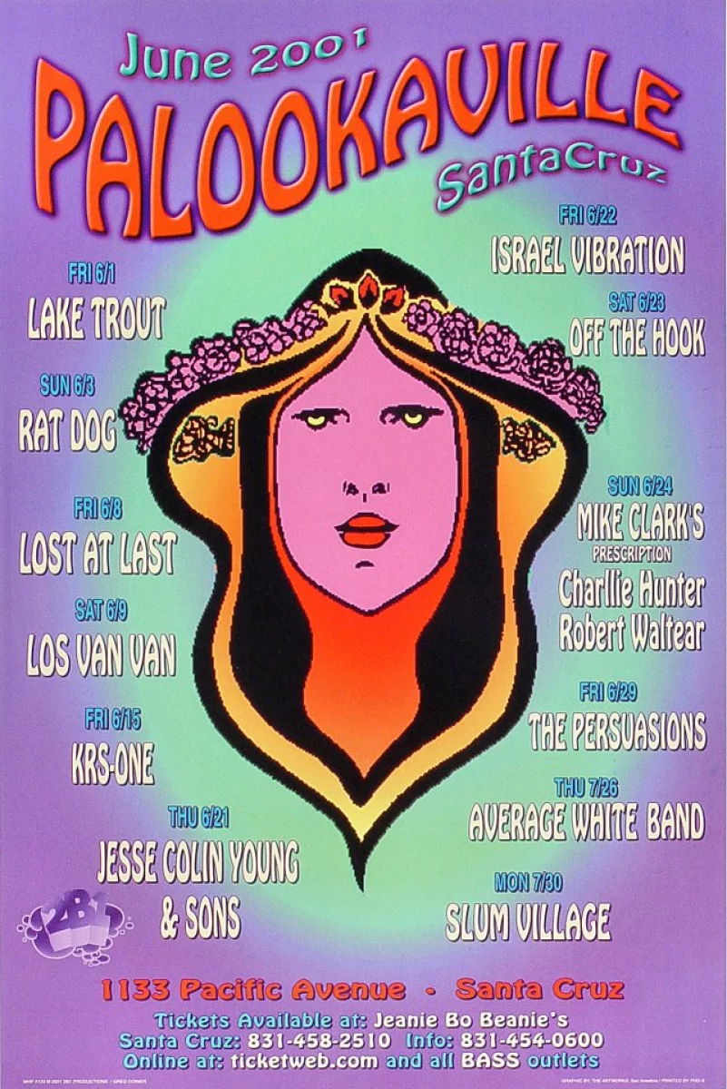 Lake Trout Vintage Concert Poster from Palookaville Jun 1 2001