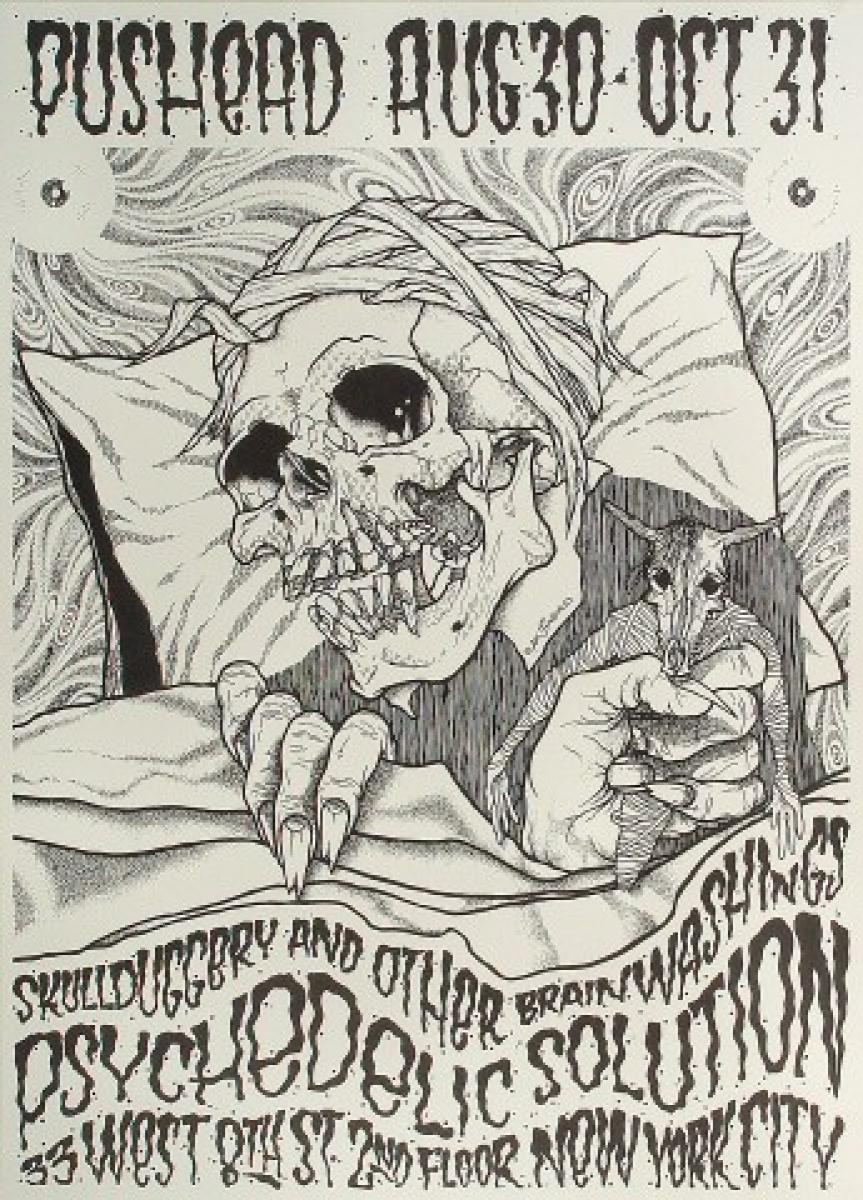 Pushead Vintage Concert Poster from Psychedelic Solution