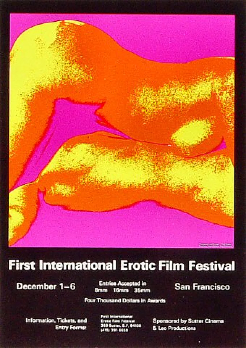 International Erotic Film Festival Vintage Concert Handbill from Presidio  Theatre, Dec 1, 1970 at Wolfgang's