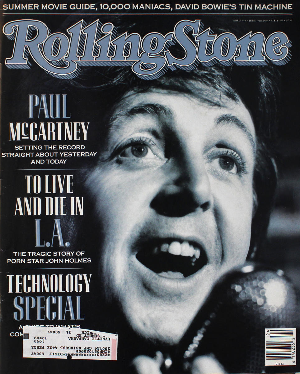 Rolling Stone Issue 554 | June 15, 1989 at Wolfgang's