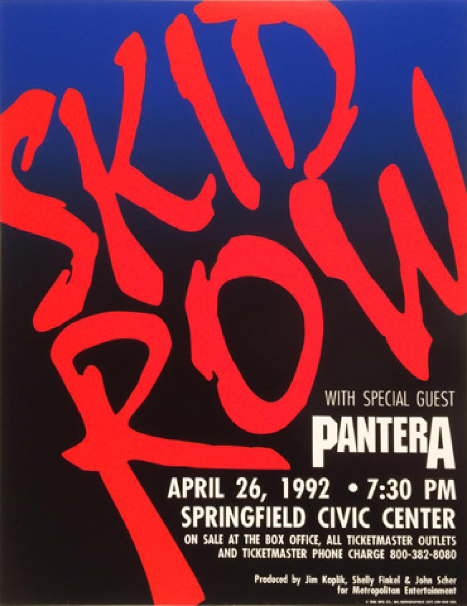 skid row tour dates 1992