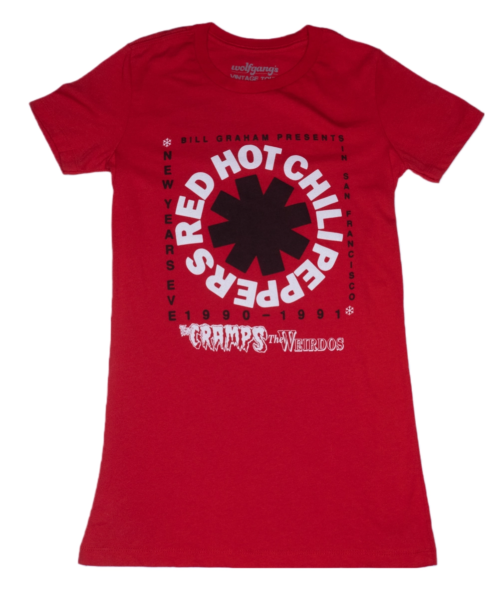 Red Hot Chili Peppers Women's T-Shirt from San Francisco Civic Auditorium,  Dec 31, 1990 at Wolfgang's