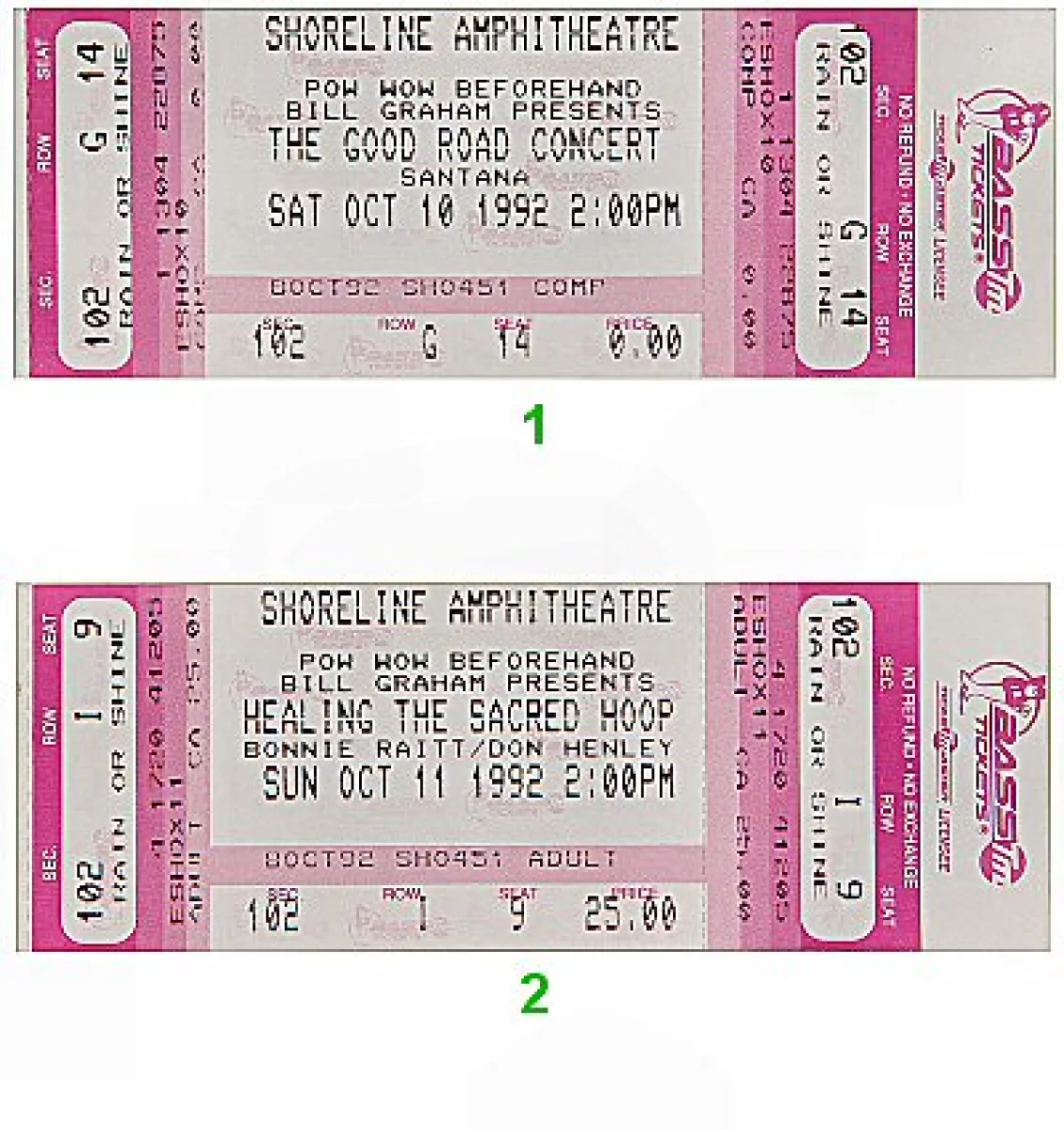 santana ticket