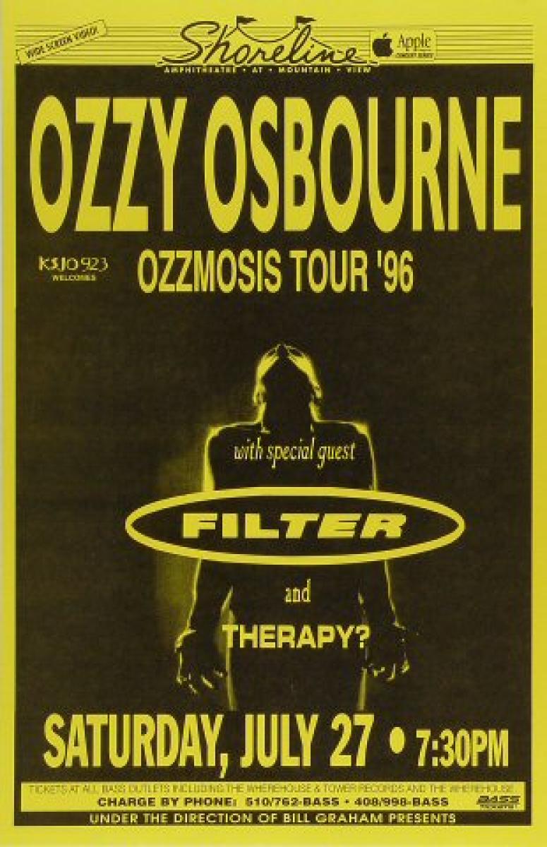 ozzy osbourne 1996 tour