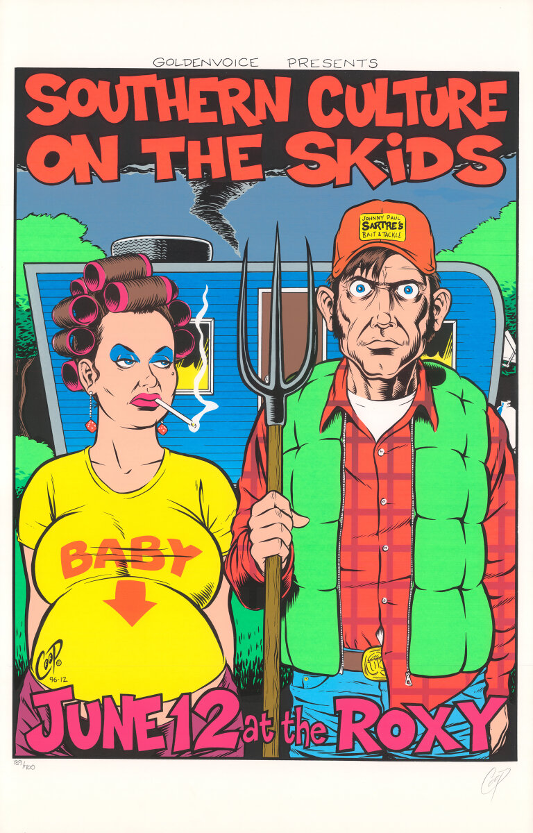 Southern Culture on the Skids Vintage Concert Serigraph from Roxy