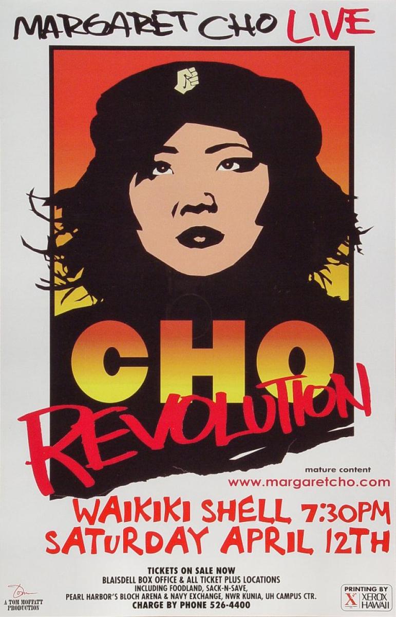 Margaret Cho Vintage Concert Poster from Waikiki Shell, Apr 12