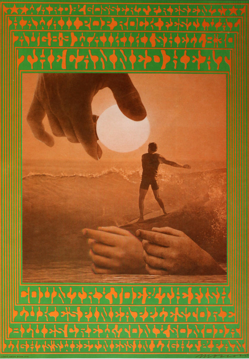 Canned Heat Vintage Concert Poster from Waikiki Shell, Aug 8, 1967