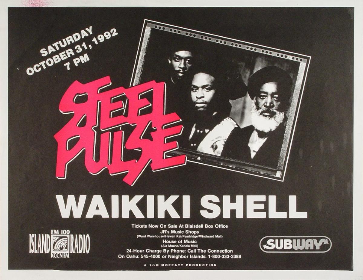 【良好品】 Vintage Pulse Steel Concert Oct Shell, Waikiki from Poster ミュージシャン