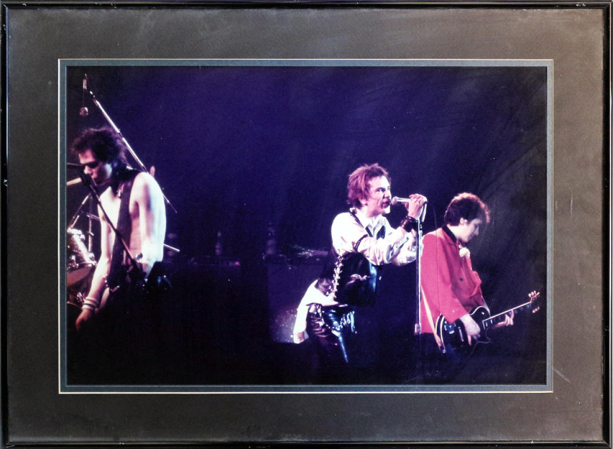 The Sex Pistols Vintage Concert Photo Framed Fine Art Print From