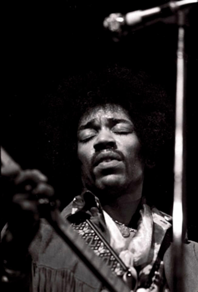 Jimi Hendrix Vintage Concert Photo Fine Art Print from Woolsey Hall, Nov 17, 1968 at Wolfgang's