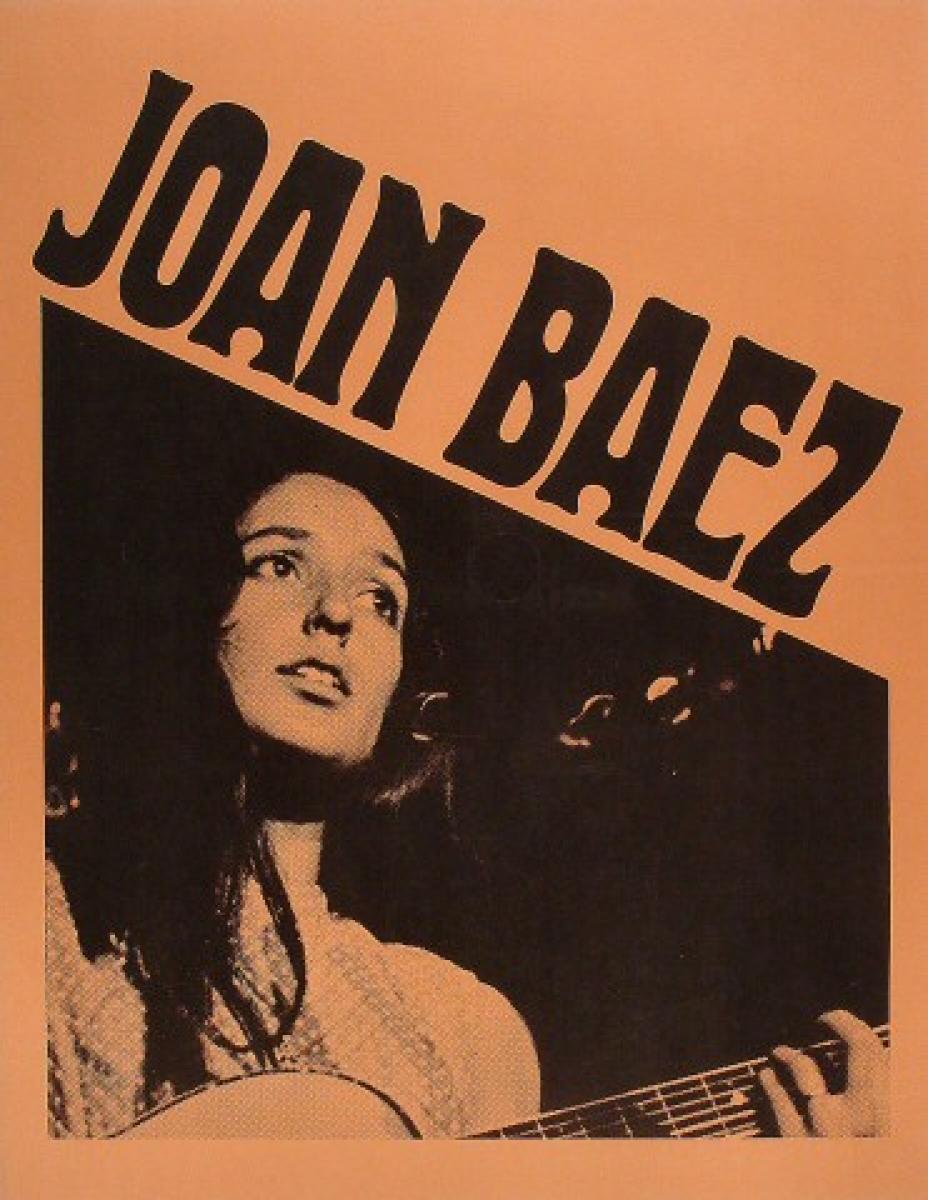 Joan Baez Vintage Concert Poster at Wolfgang's