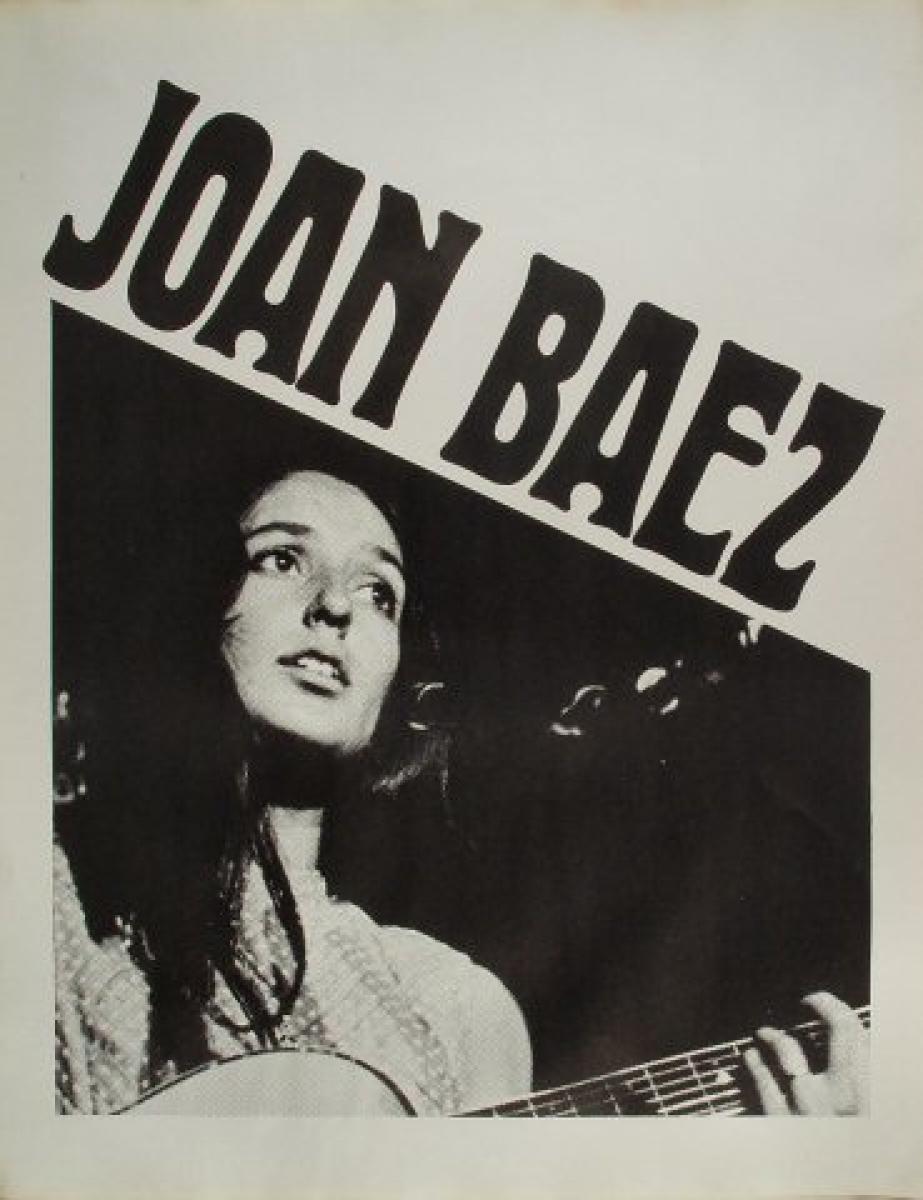 Joan Baez Vintage Concert Poster at Wolfgang's