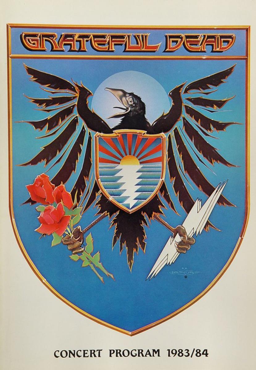 Grateful Dead Vintage Concert Program, 1983 at Wolfgang's