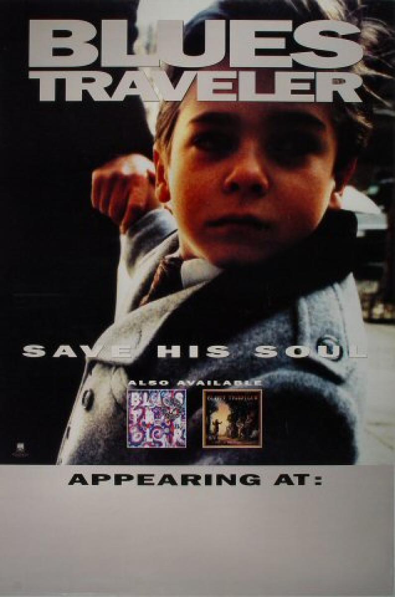 Blues Traveler Vintage Concert Poster, Apr 6, 1993 at Wolfgang's