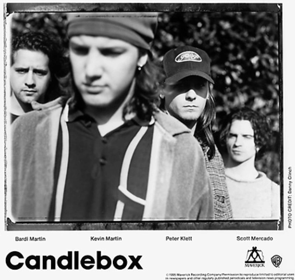 Candlebox Vintage Concert Photo Promo Print, 1995 at Wolfgang's