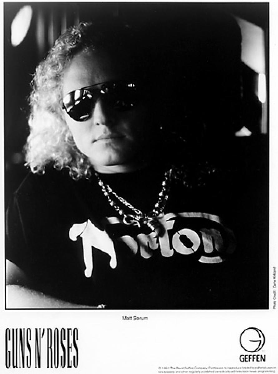 Matt Sorum Vintage Concert Photo Promo Print, 1991 at Wolfgang's