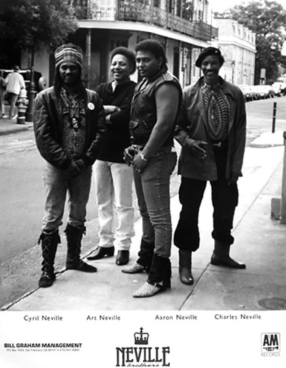 The Neville Brothers Vintage Concert Photo Promo Print at Wolfgang's
