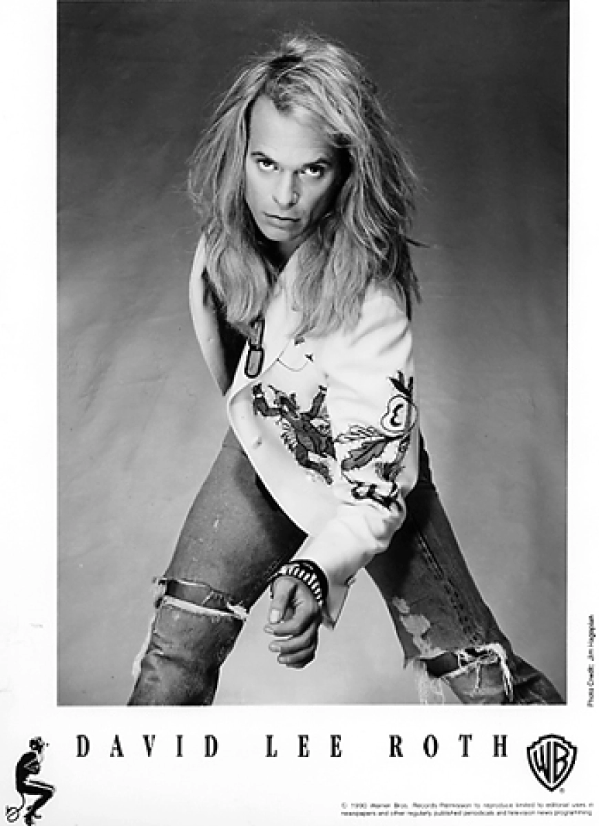 David Lee Roth Vintage Concert Photo Promo Print, 1990 at Wolfgang's