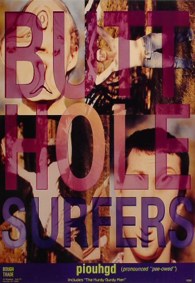 Butthole Surfers Vintage Concert Poster, 1990 at Wolfgang's