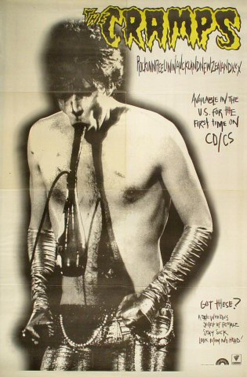 The Cramps Vintage Concert Poster, 1987 at Wolfgang's