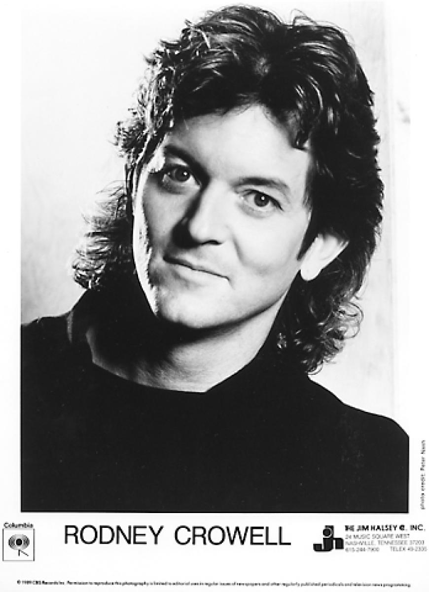 Rodney Crowell Vintage Concert Photo Promo Print, 1989 at Wolfgang’s