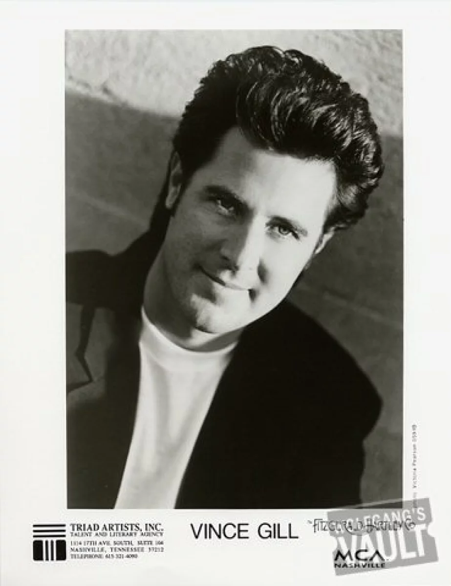 Vince Gill Vintage Concert Photo Promo Print, 1991 At Wolfgang'S