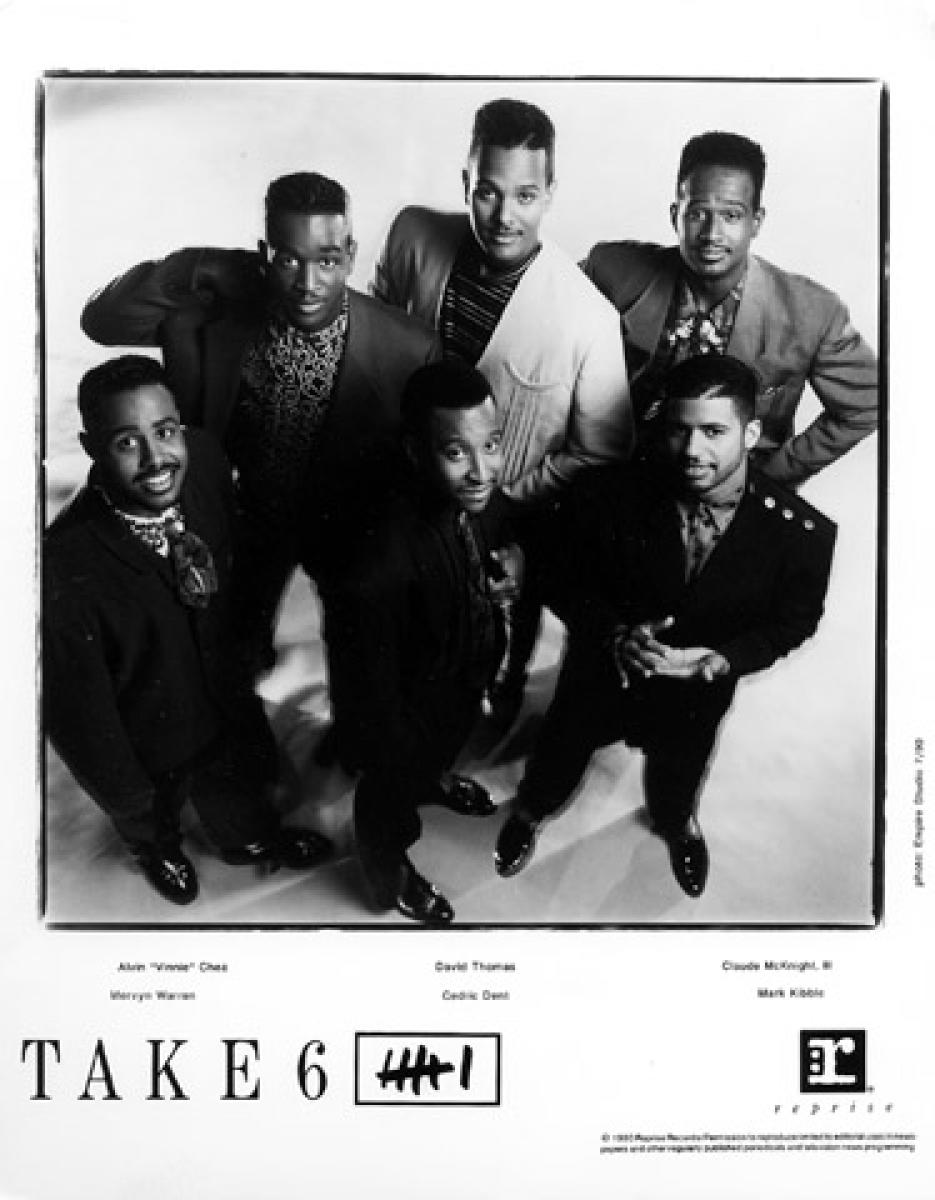 Take 6 Vintage Concert Photo Promo Print, 1990 at Wolfgang's